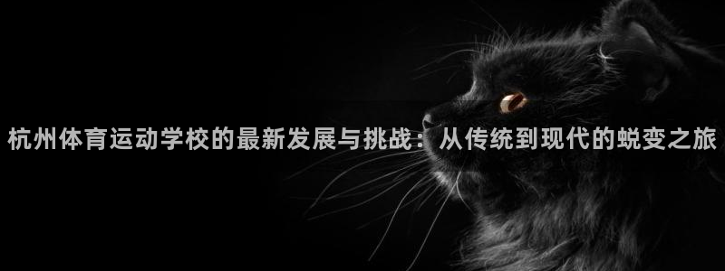 熊猫体育sports：杭州体育运动学校的最新发展与挑战：从传统到现代的蜕变之旅